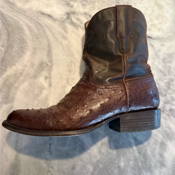 Freebird by Steven Desperado Ostrich Leather Boots - Size 13 - Picture 2 of 7